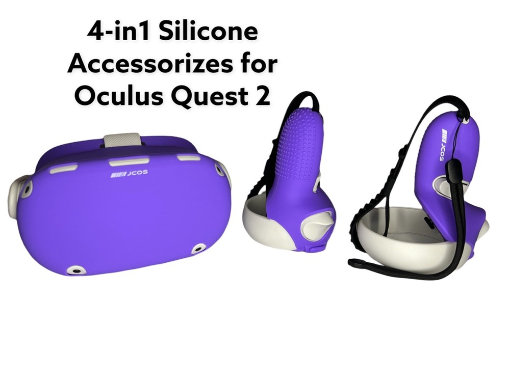 JCOS 4-in-1 Silicone Accessories for Oculus Quest 2