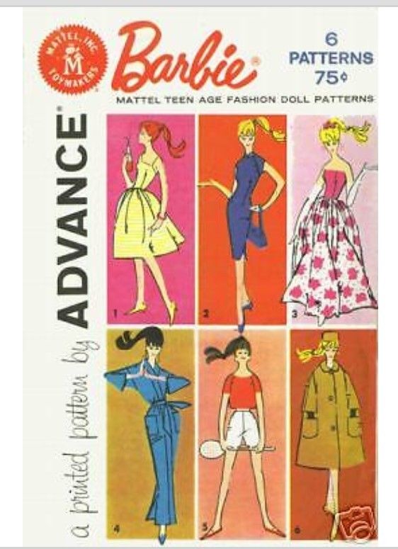 5-Pattern Packs Advance Patterns for 11 1/2" Fashion Dolls