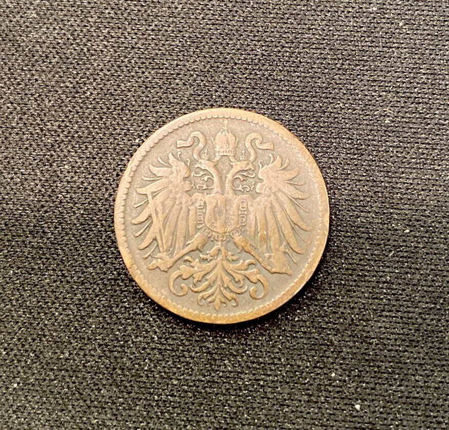 1897 Austria 2 Heller! ENN Coins