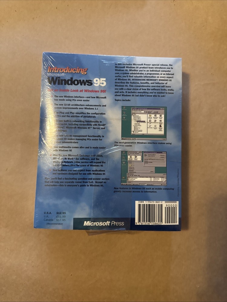 * introducing Windows 95 Software New and Sealed Microsoft Press