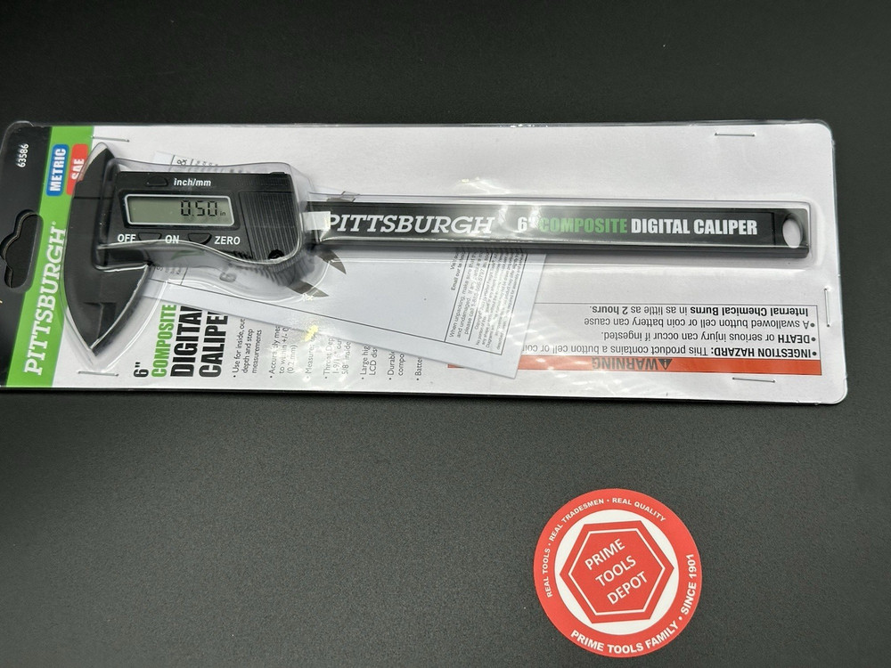 PITTSBURGH 6" Composite Digital Caliper – LCD Display – NEW