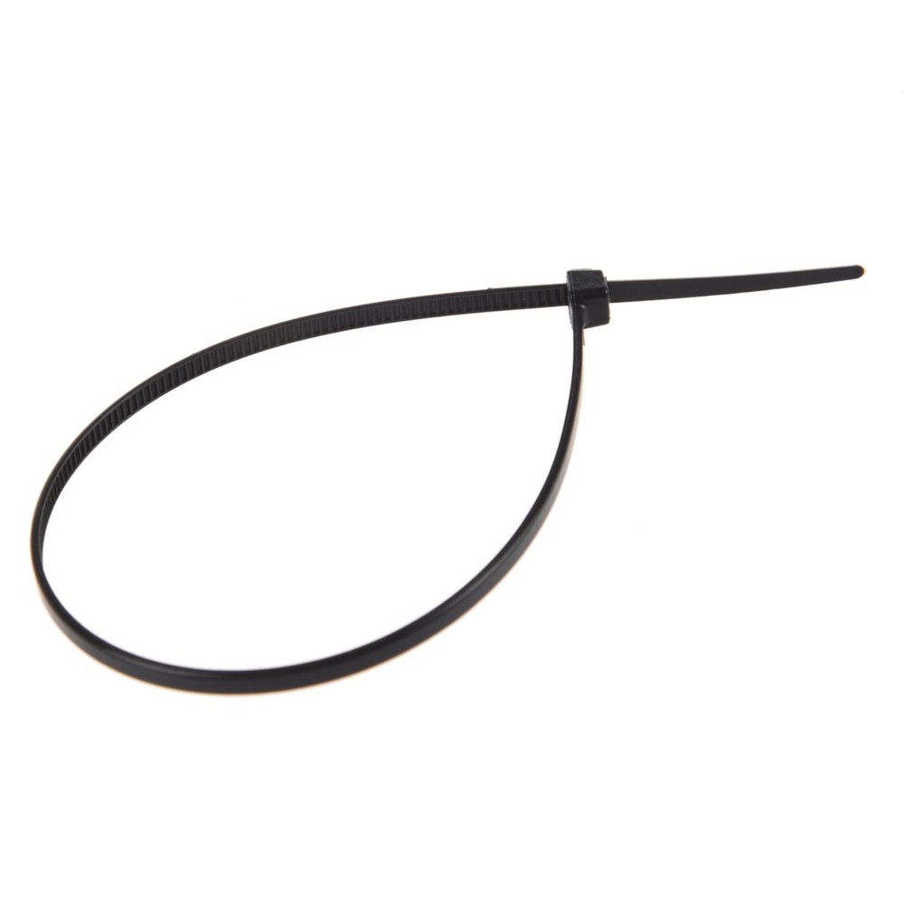 (R) 8" Plastic Cable Zip Ties 100-Pack (Black) N2S45972
