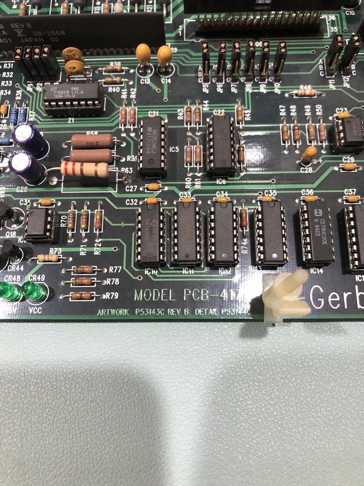 GERBER HS15 Plotter - Main Circuit Board PCB-417 Mainboard CPU P53145C