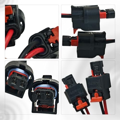 2-Pin Ignition Coil Connector Pigtail (Female), 2-Pack — Compatible with