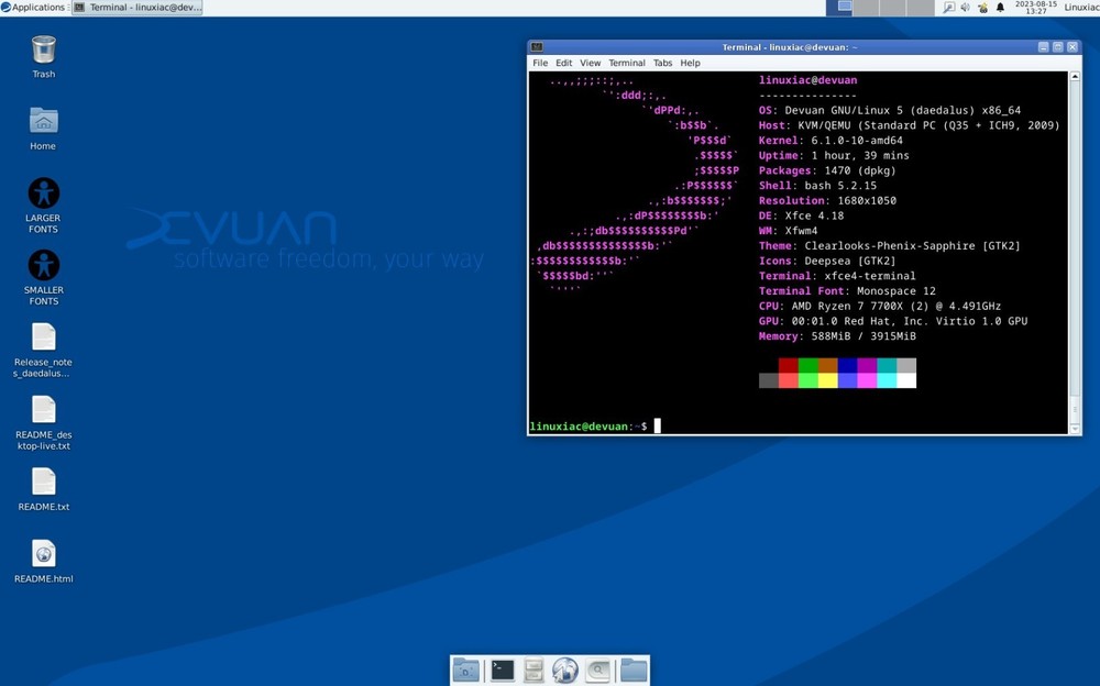 Devuan Linux Excalibur 6.0.0 Bootable USB Installer Latest Release PC MAC 64-Bit