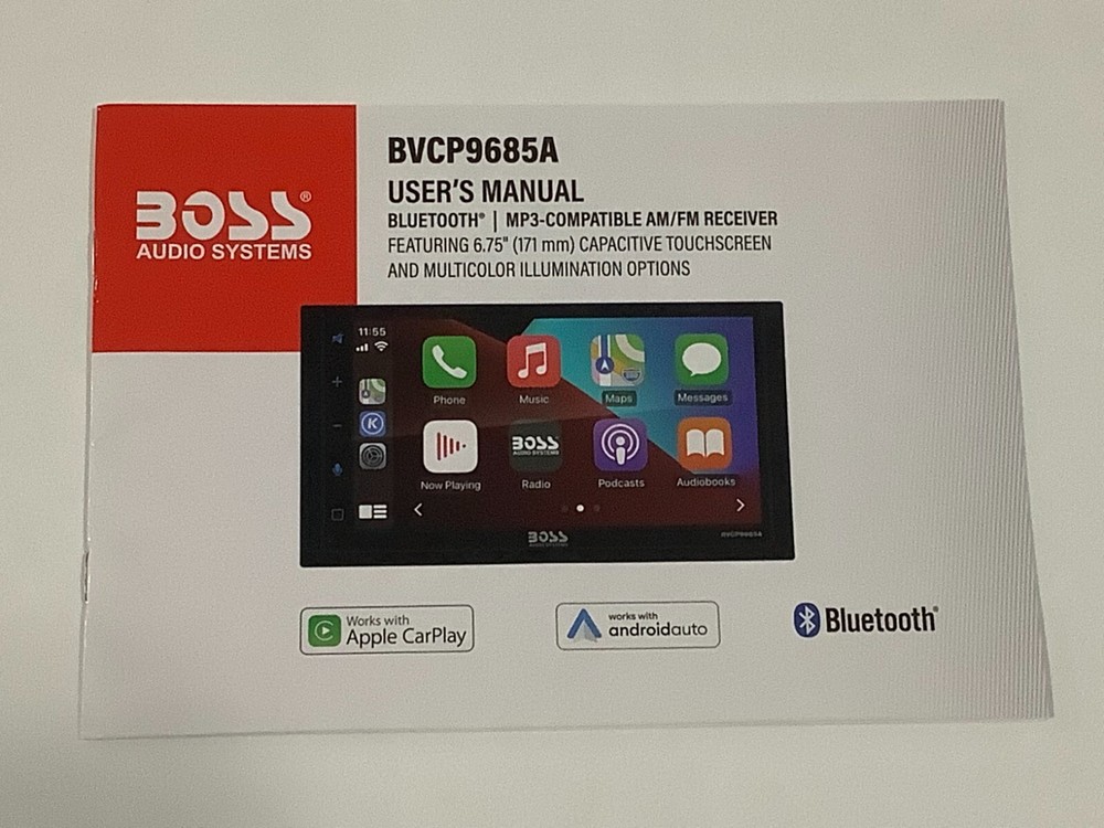 BOSS INSTRUCTION MANUAL FOR MODEL BVCP9685A