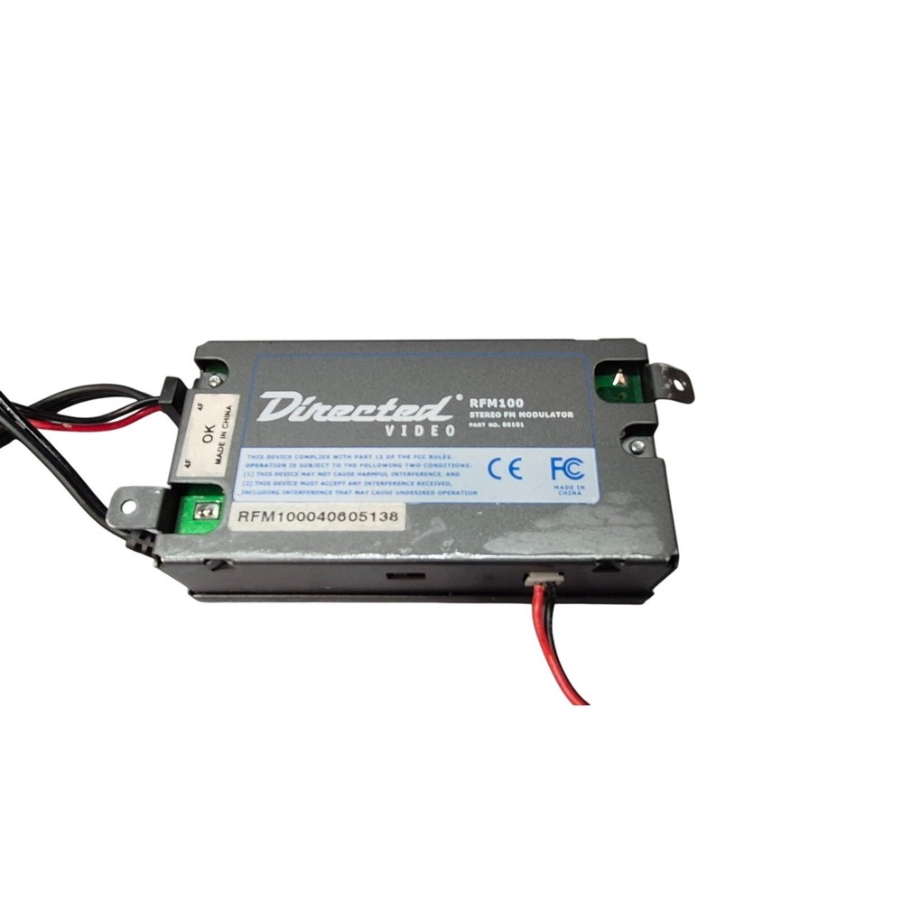 Directed Video RFM100 Stereo FM Modulator Car Audio RCA Auxiliary Input Switch