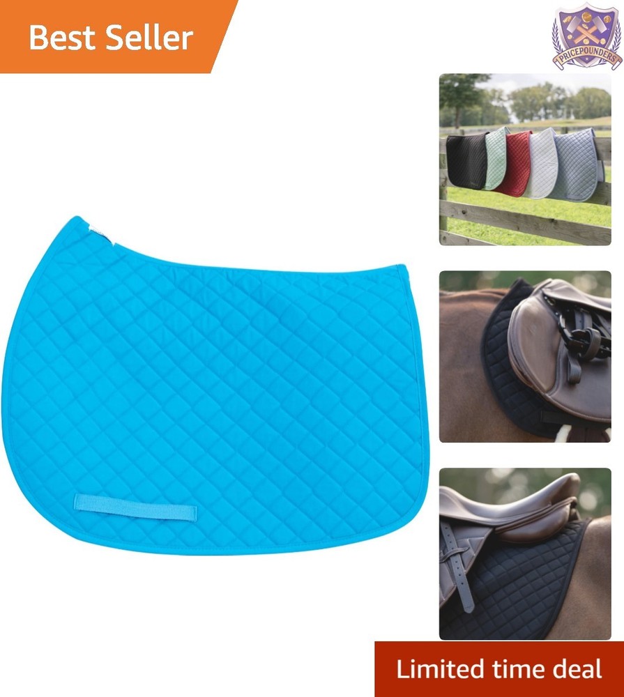 Durable All-Purpose Equestrian Saddle Pad - Moisture-Wicking & Machine Washable