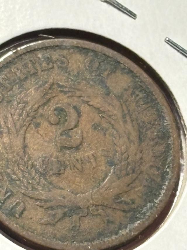 1867 Two Cent Piece — Circulated - NICE DETAILS