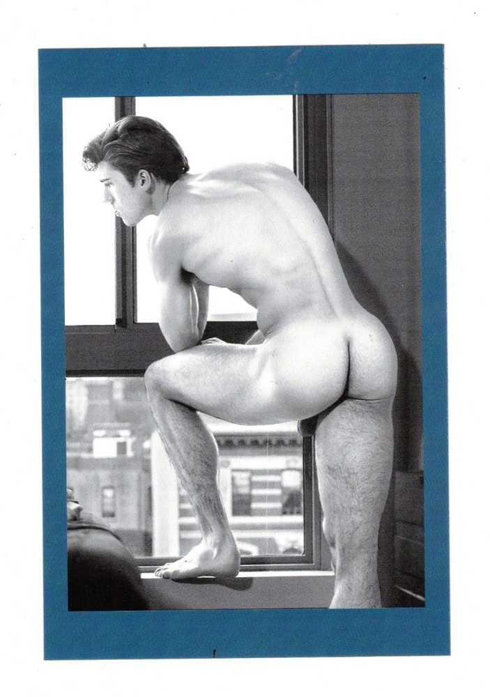 POSTCARD Print / David nude at window
