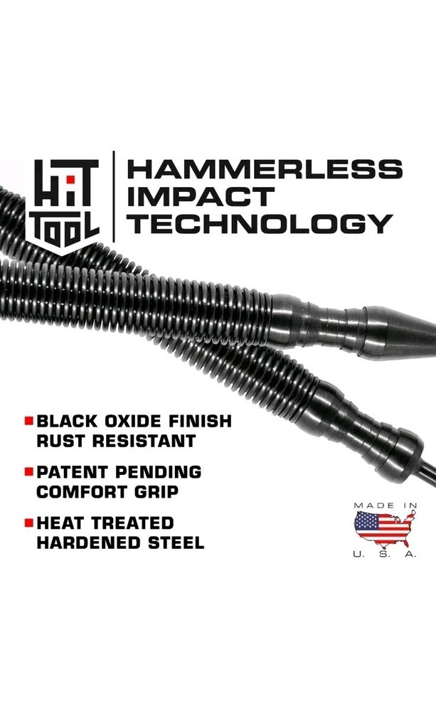 HIT Tool 2/32" (#2) & 3/32" (#3) Nail Set Combination Hammerless Spring Tool