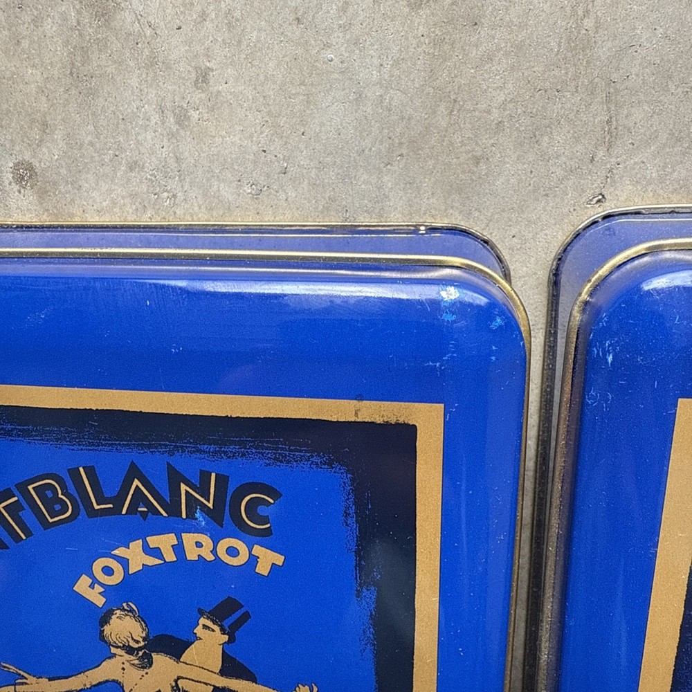 2 Montblanc Fox Trot Collectible Tin Boxes- Extremely Rare!!