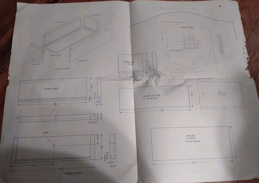 TIP wooden Project Plan NAUTICAL CLOCK 1986 #W40