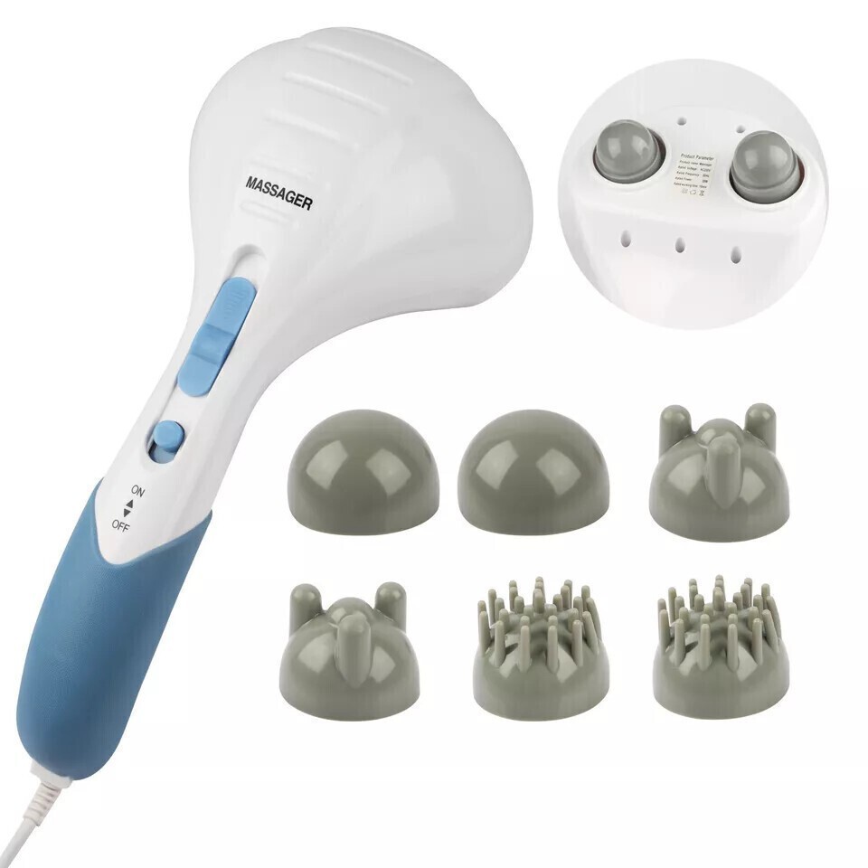 Handheld Full Body Electric Massager Deep Tissue Percussion Wand Back Neck Relax