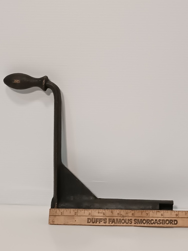 Unbranded Vintage Solid Brass Crank Handle with Keyed/Slotted Hub, As Shown