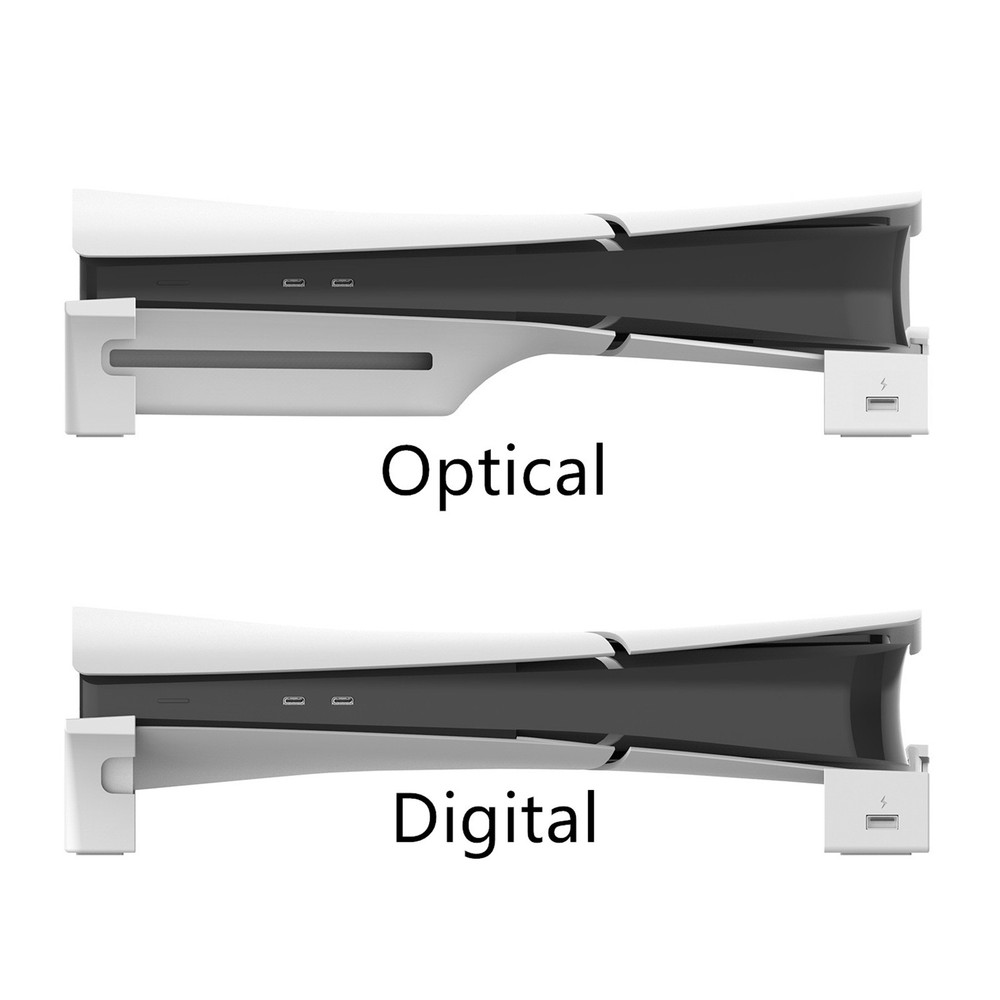 New Horizontal 4 HUB Charging Base Stand Bracket Holder For PS5 Slim Console