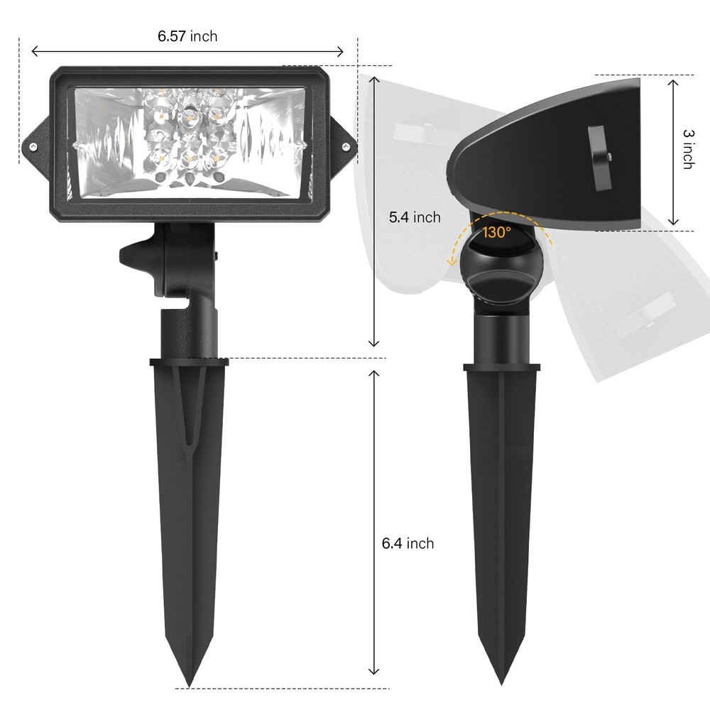 Malibu 18 Watt LED Low Voltage Landscape Floodlight with Optimal Range Wall S...