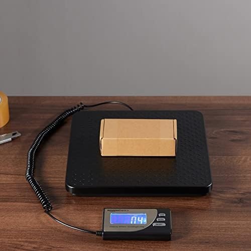 Amazon Basics Digital Shipping Postal Scale with Tare Function, 660 lb, Black