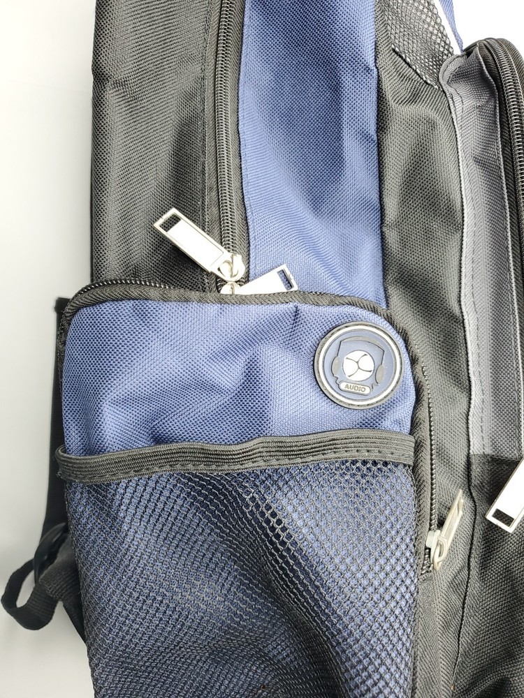 AdventuRidge Backpack Blue Pockets Slots Study School Work Standard Size