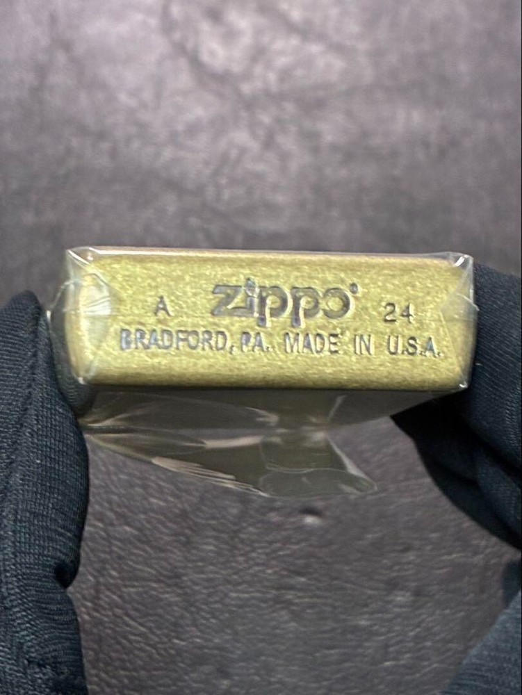 Zippo Pyramid Egypt Providence Gold Brass Regular Lighter Japan