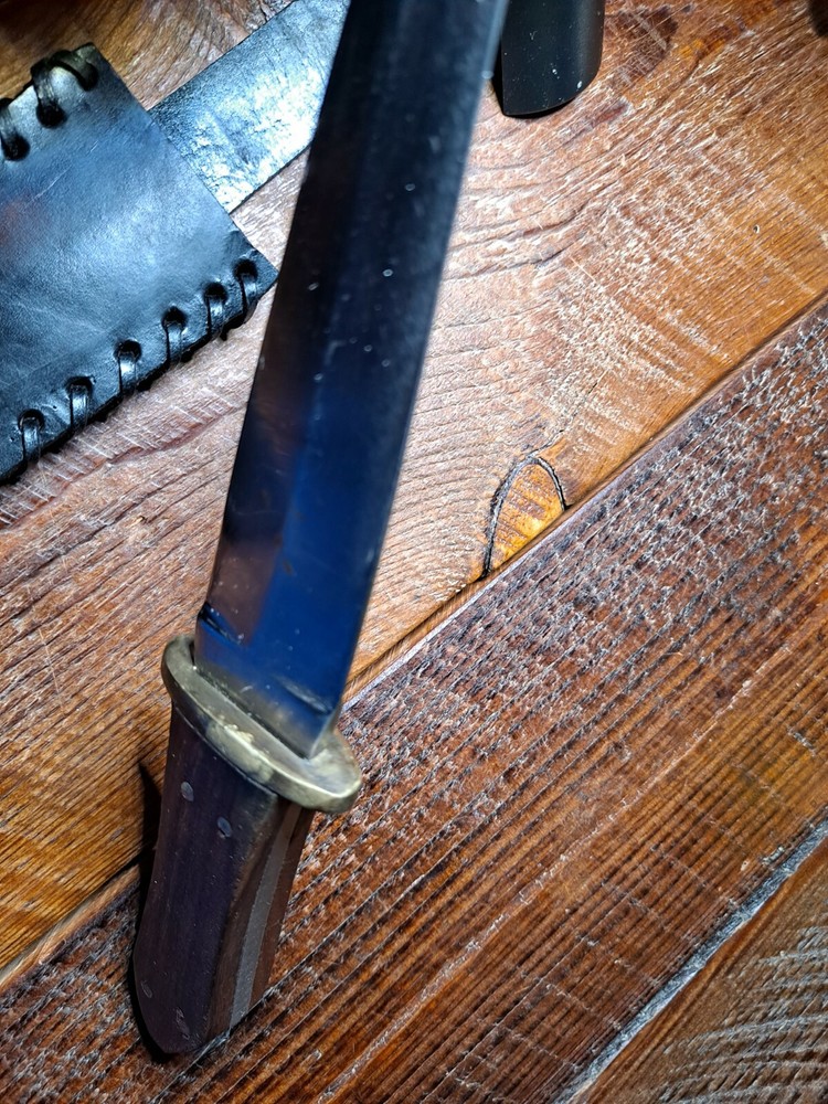 India dagger knife 6 1/2 inch fixed blade