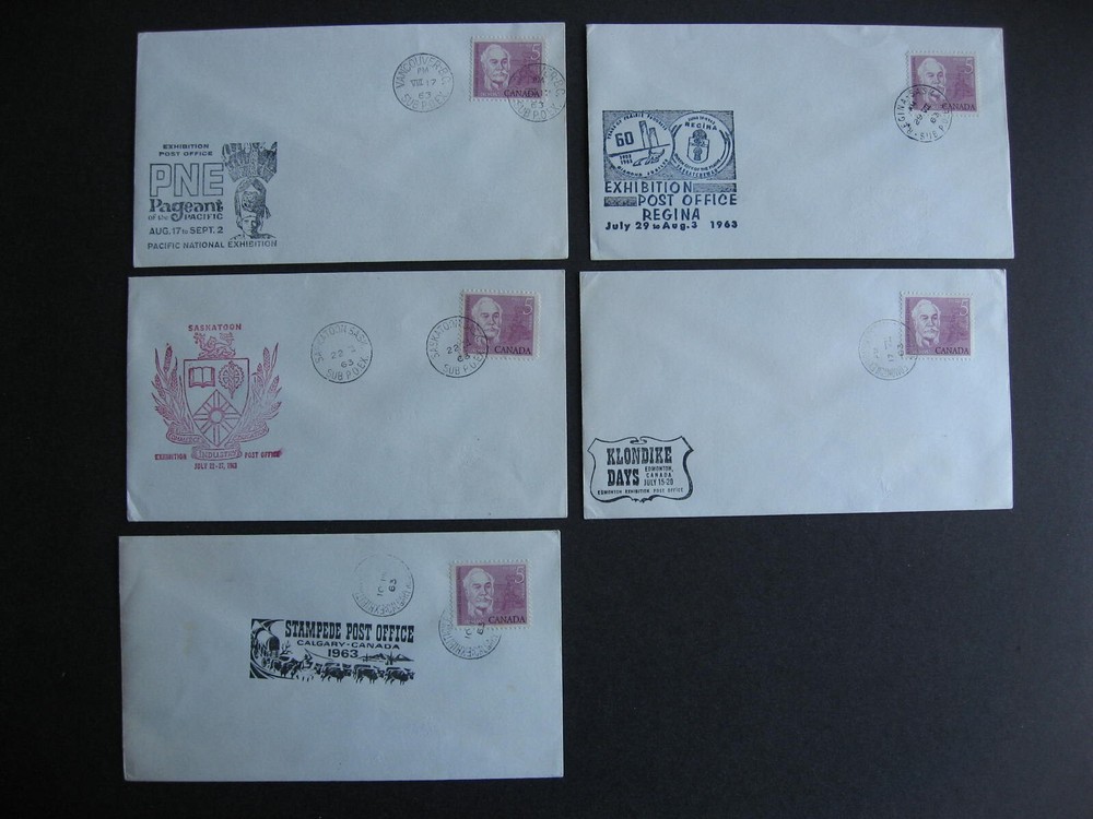 Canada exhibition covers 5 different from 1963 check them out!