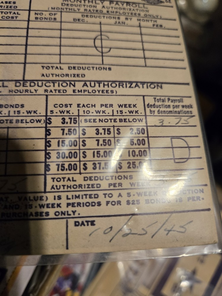 Ww2 War Bonds Rare