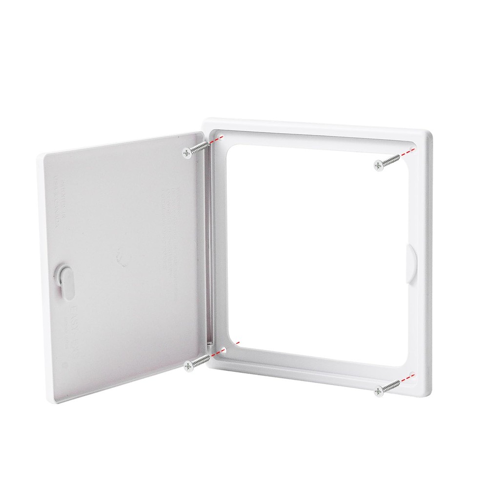 Access Panel 8x8 with Door (Max Service Opening 6.5x6.5) Plastic White