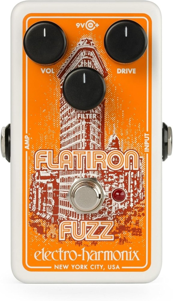 EHX Electro-Harmonix Flatiron Fuzz Distortion Effects Pedal