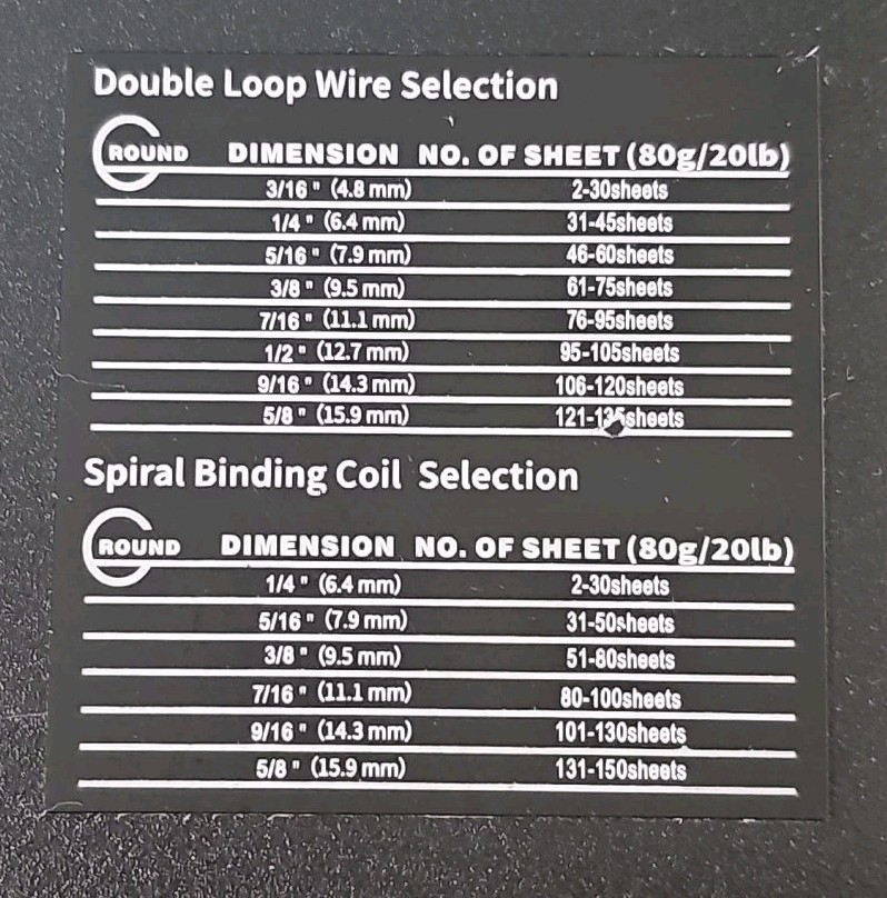 Rayson TD-132 Binding Machine Punch 12 Sheets/Bind 120 Sheets