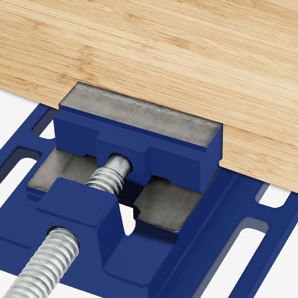 4" Bench Vise Clamp Table Flat Drill Press Vice Milling Machine Blue