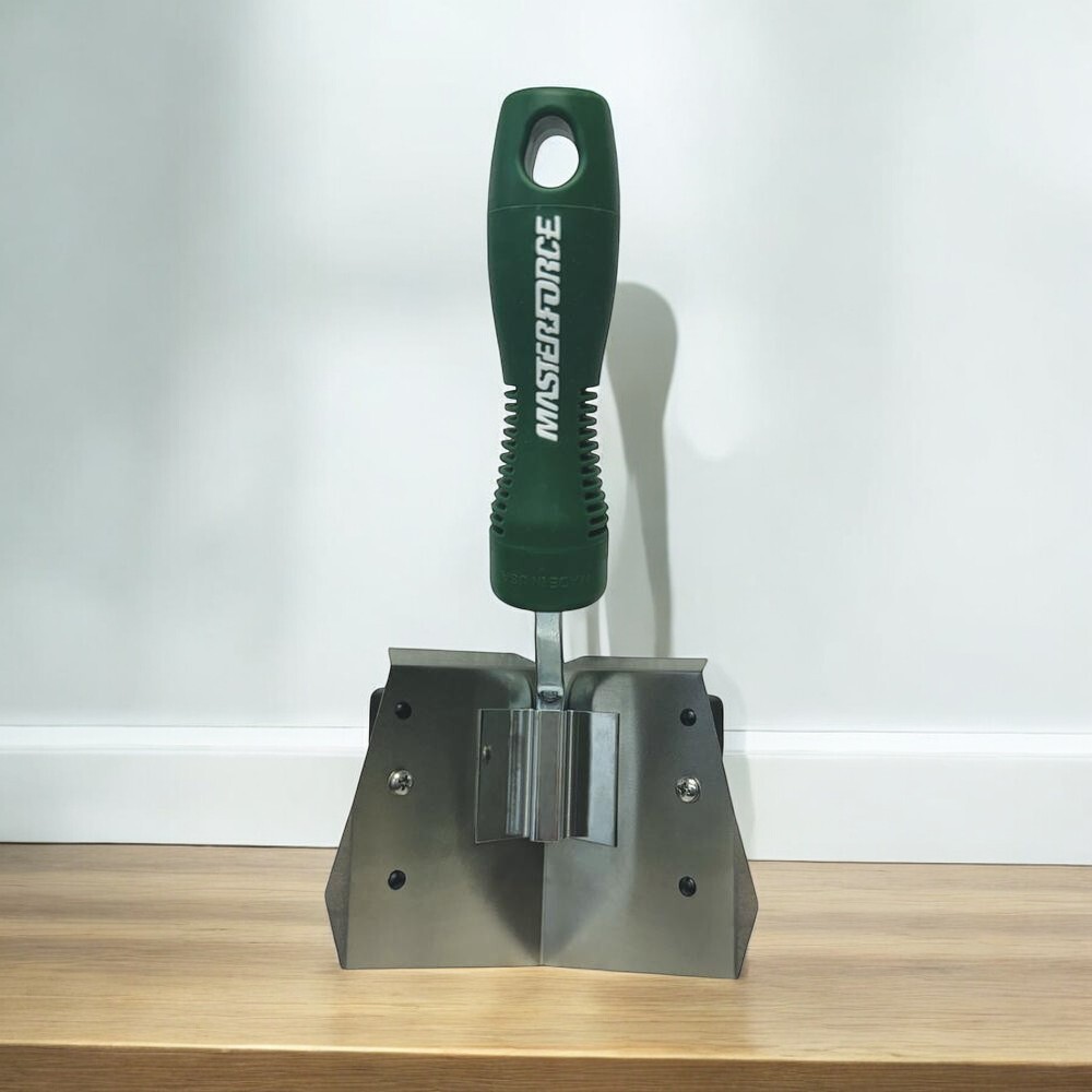Masterforce Inside Corner Drywall Hand Flusher 90° Angle Flexible Blade Tool NEW