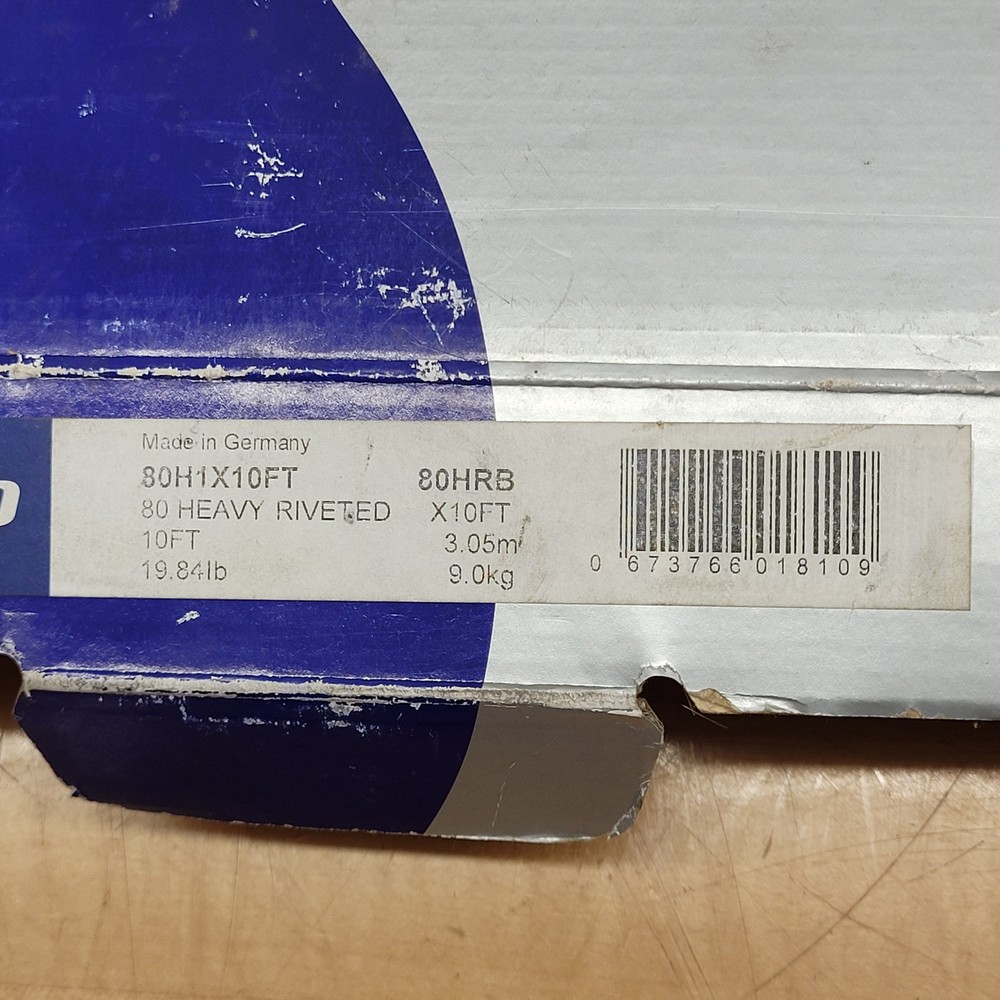 Reynold 80H1X10FT Heavy Riveted Roller Chain - NEW