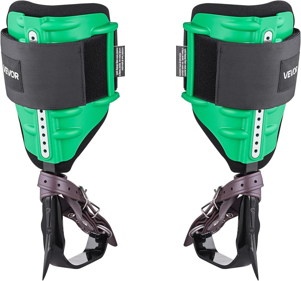 Tree Climbing Spikes Set, 1 Pair Height-Adjustable Climbing Spurs with Security