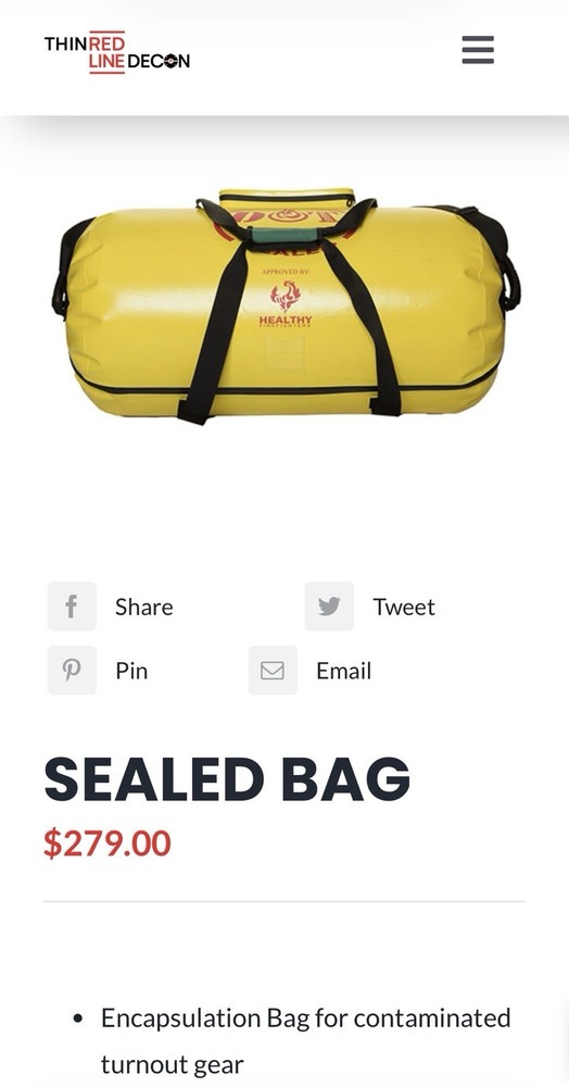 DOT Systems Sealed Encapsulation Turnout Bag