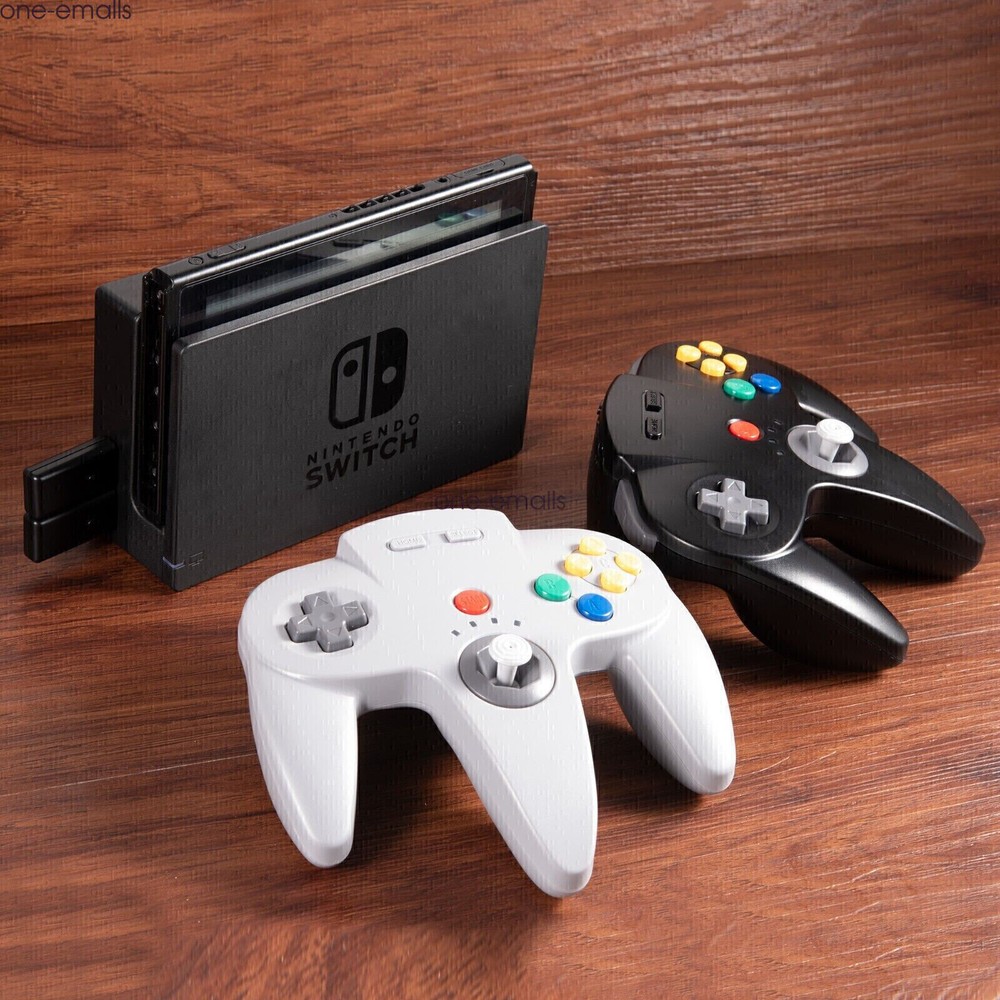 Wireless N64 Controller for Nintendo 64 Console PC Windows Switch w/ Rumble Pak.