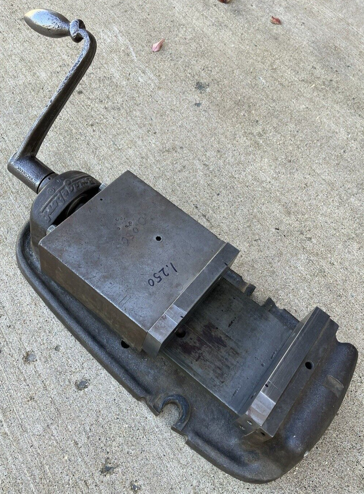 Bridgeport 6" Precision Machine Vise with Handle - 5 3/4" open