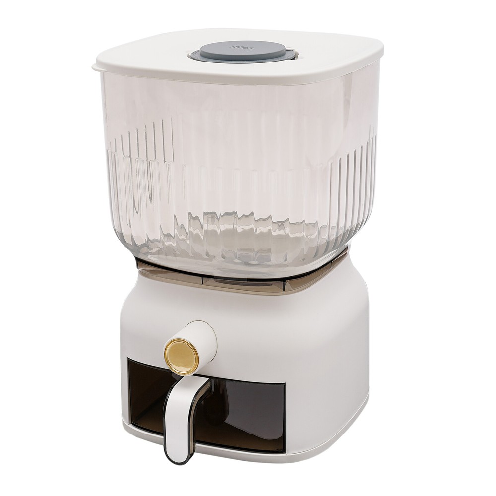 22lbs Rice Dispenser Grain Storage Container Kitchen Organizer With Rice Cup