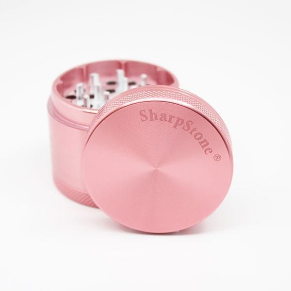 SharpStone Hard Top 4 Piece 2.5” Herb / Spice Grinder PINK AUTHENTIC