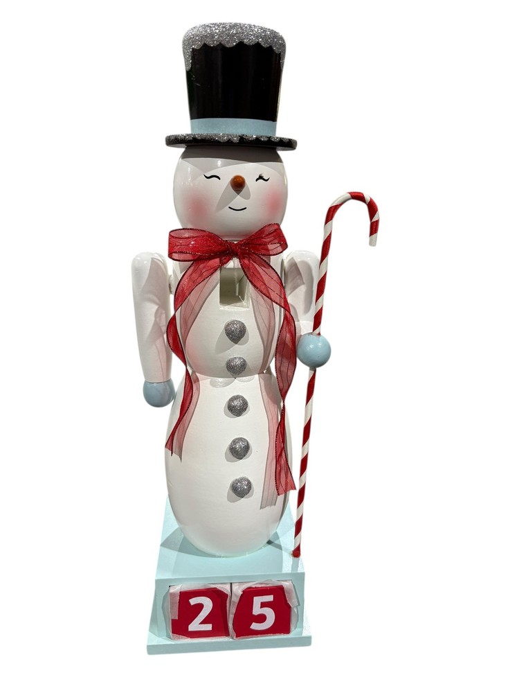 Hallmark, Snowman, Christmas Countdown, Nutcracker Figurine, 15"
