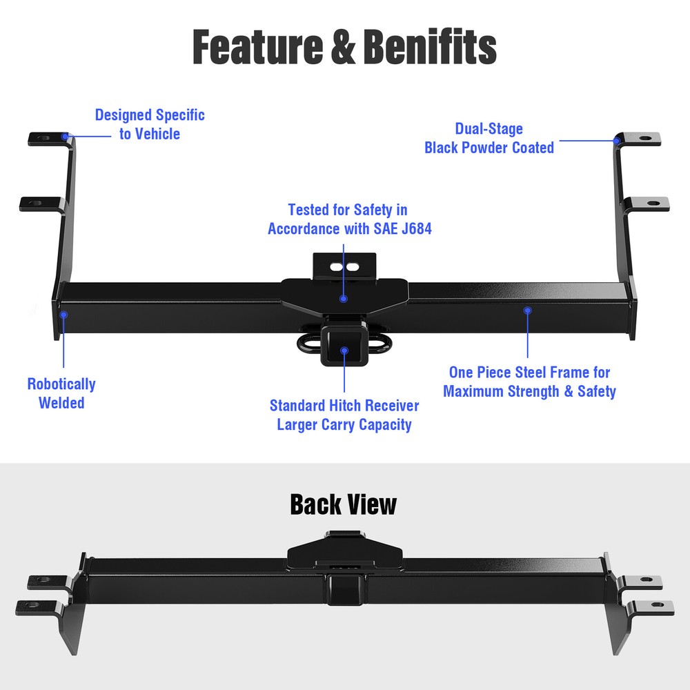 2 Inch Trailer Hitch Receiver For Honda Element (Excluding SC)2003-2011