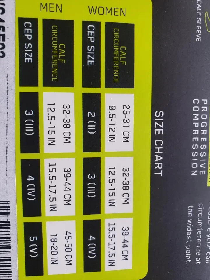 Cep Compression Calf Sleeves White Womens Size Medium