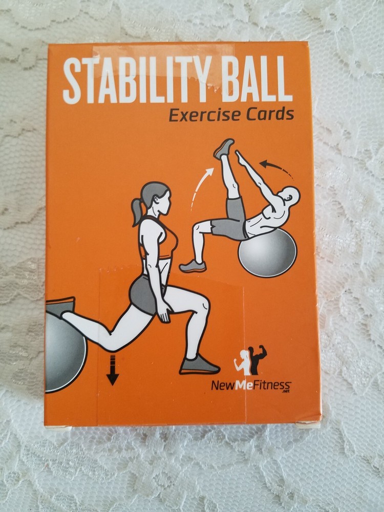 NEWME STABILITY BALL EXERCISE CARDS