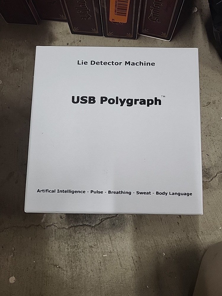 USB Polygraph 1.0: Real Home Lie Detector Machine Original White
