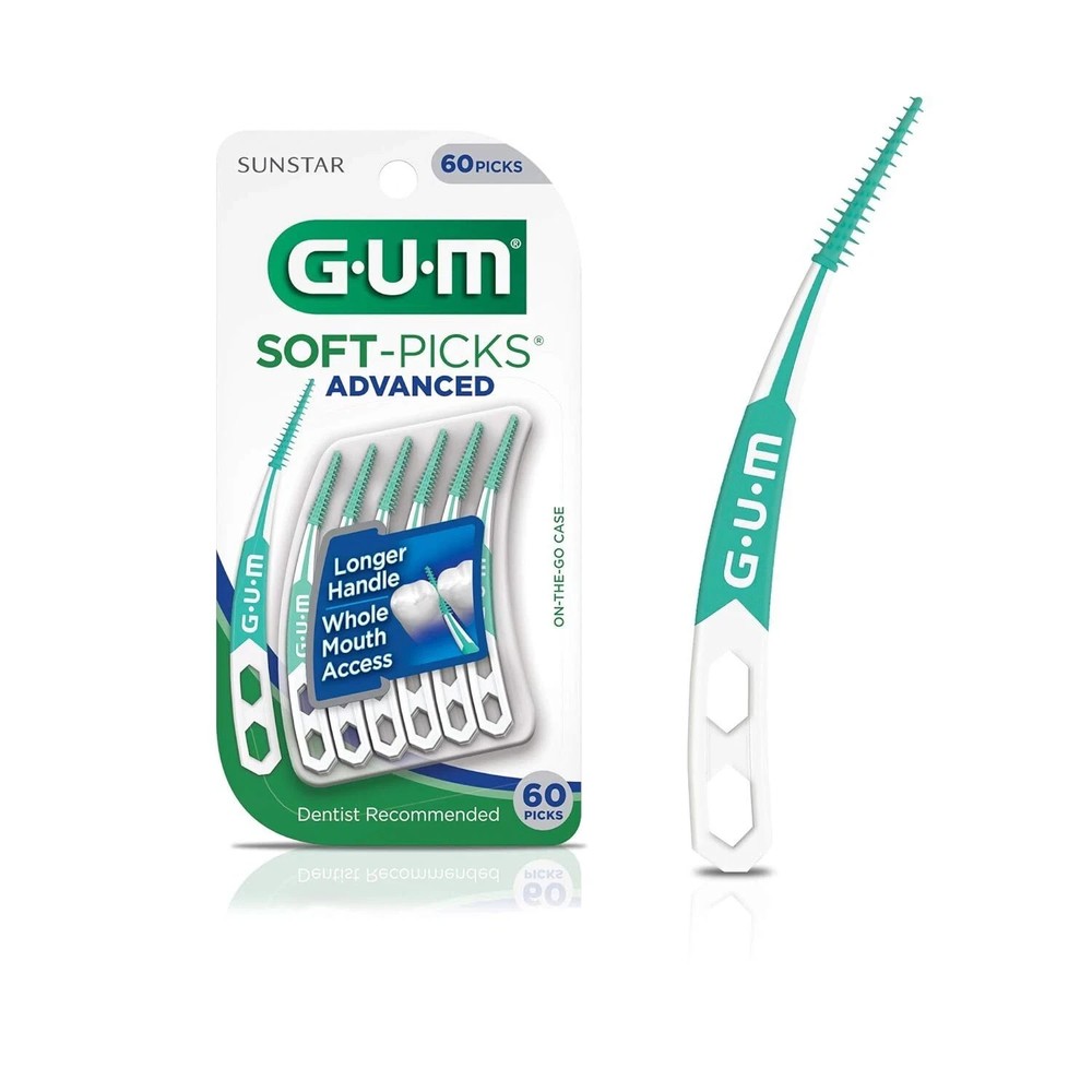 GUM Soft-Picks Advanced Dental Picks, 60 Count