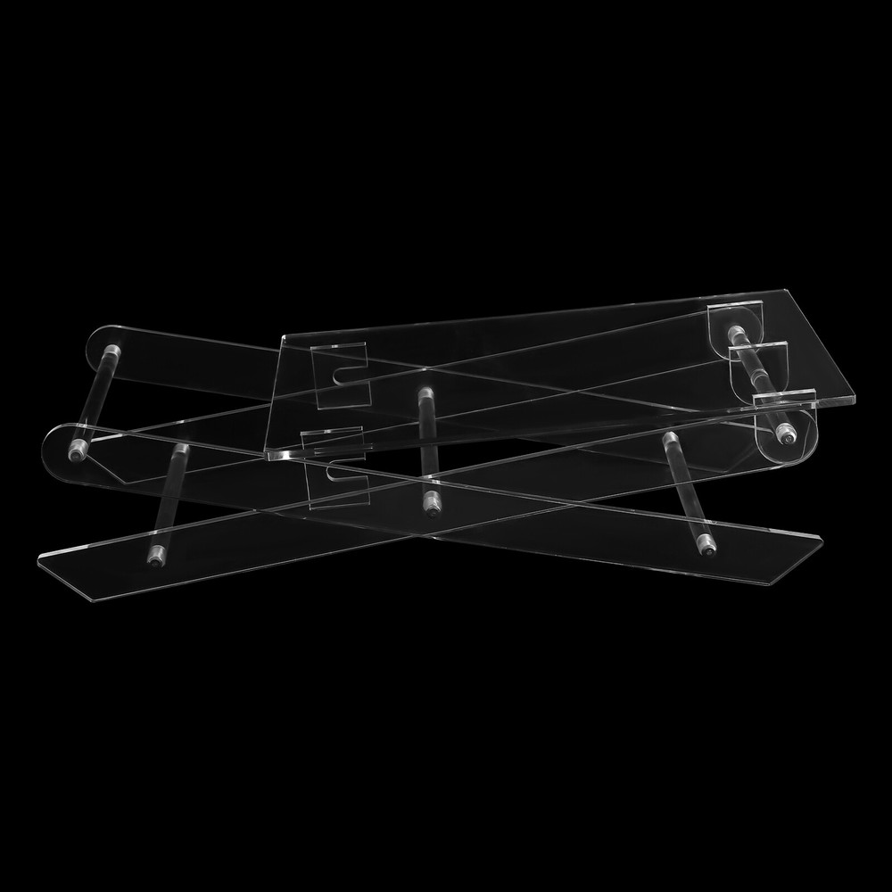 X-shaped Foldable Acrylic Computer Table Coffee Table For Living Room Bed Room
