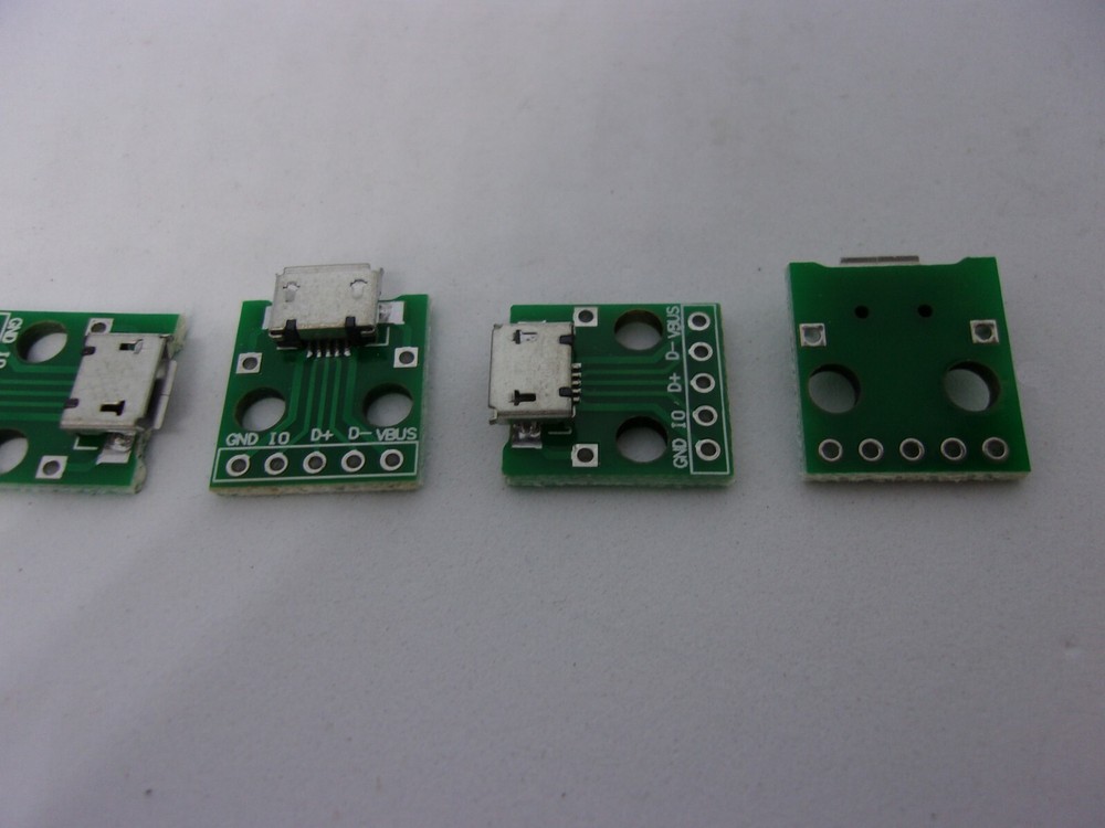 5 Pcs Pack MICRO USB to DIP Adapter 5 Pins Type B Socket PCB Prototype Board Lot