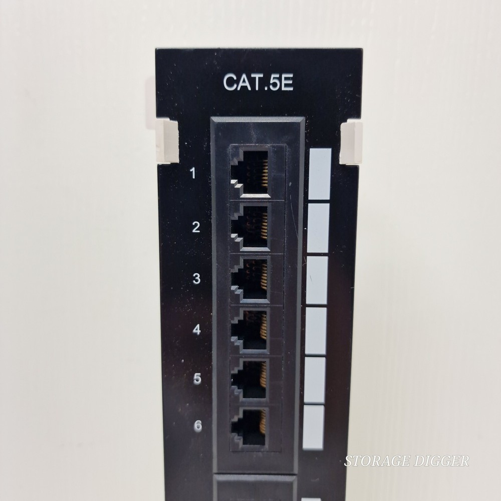 NEW Intellinet Patch Panel Cat.5e, Black Wall-mount, 12-Port, UTP, #162470