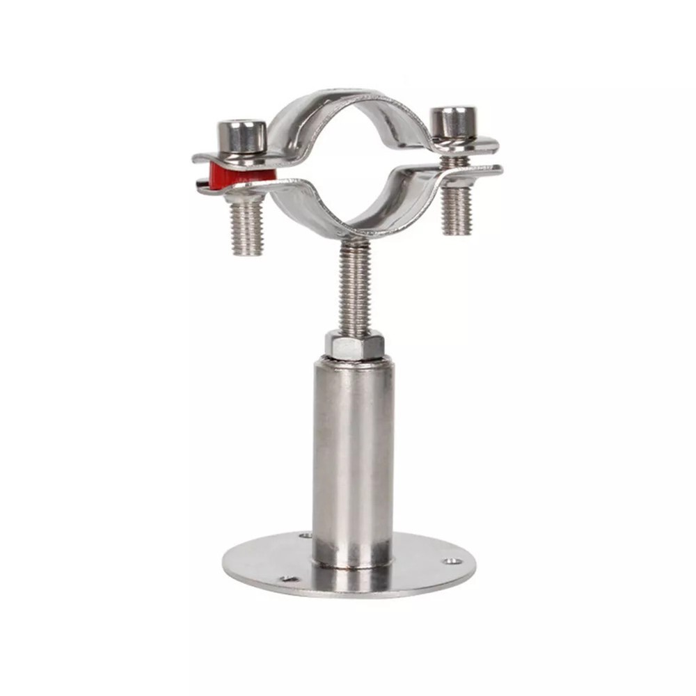 Adjustable Bracket Clamp Pipe Straps Wall Mount Ceiling Pipe Support SS For Pipe