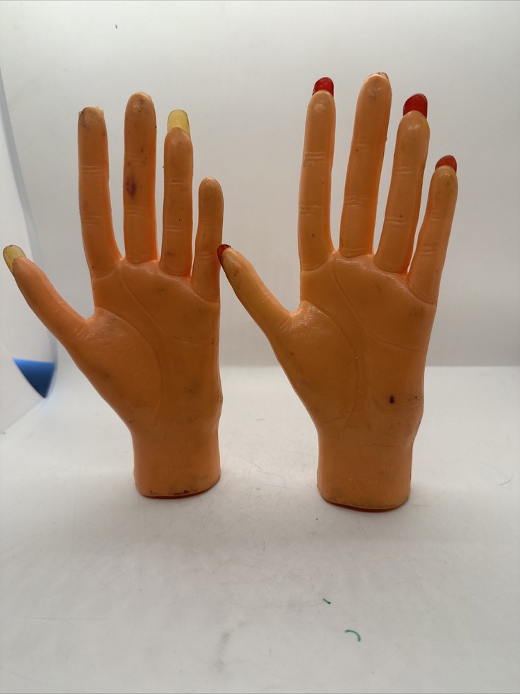 2 Nail Art Hand Soft Training Display Model Hands Manicure